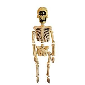VTG 5’ Big Head Jangles 2003 Skeleton Halloween Eyes Light Up Sings NON MOVING